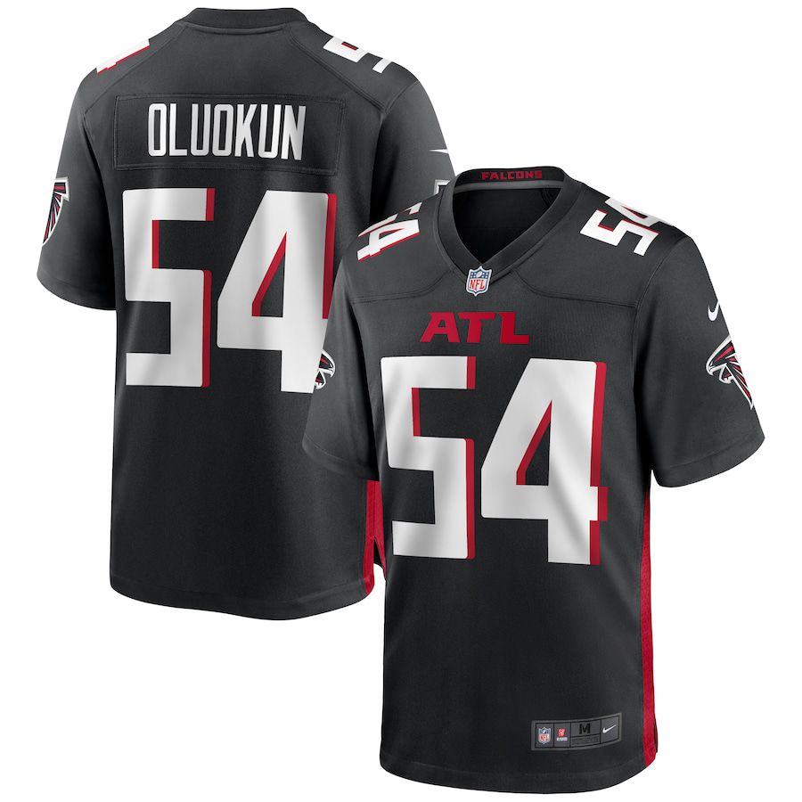 Men Atlanta Falcons 54 Foyesade Oluokun Nike Black Game NFL Jersey